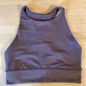 Lululemon Ignite Bra Cherry Cola High Neck Sports Bra Size 6